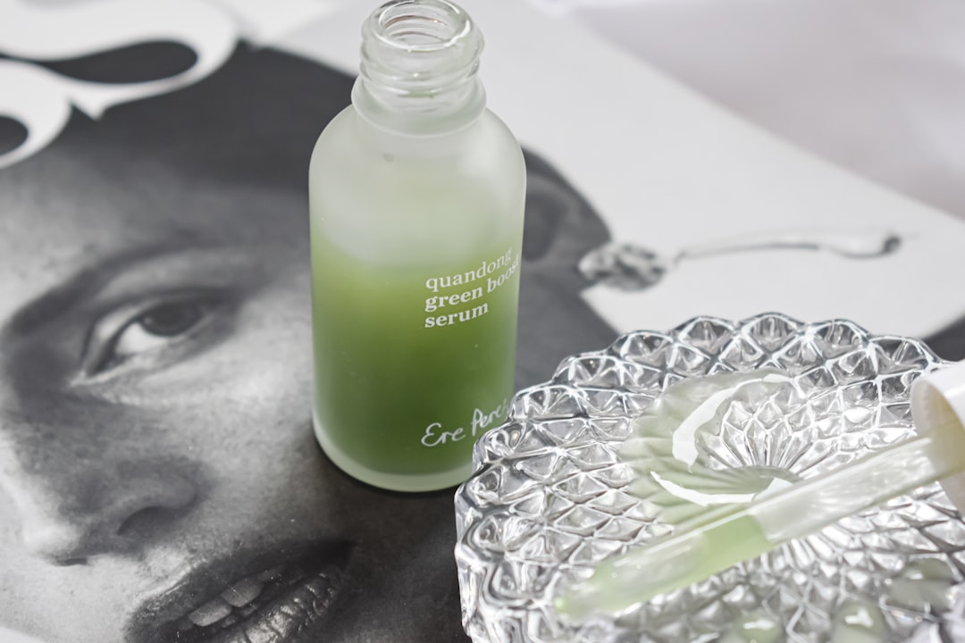 Sustainable skincare products: face serum up close