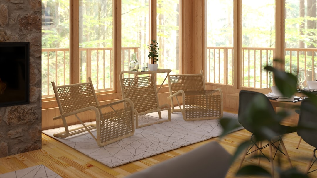 Multifunction Rattan Easy Chair & Coffee Table.
