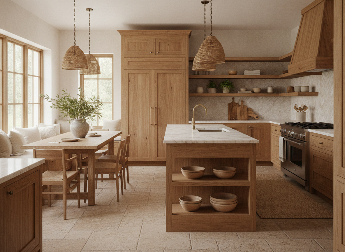 Een teakhouten keuken als warm middelpunt van je huis