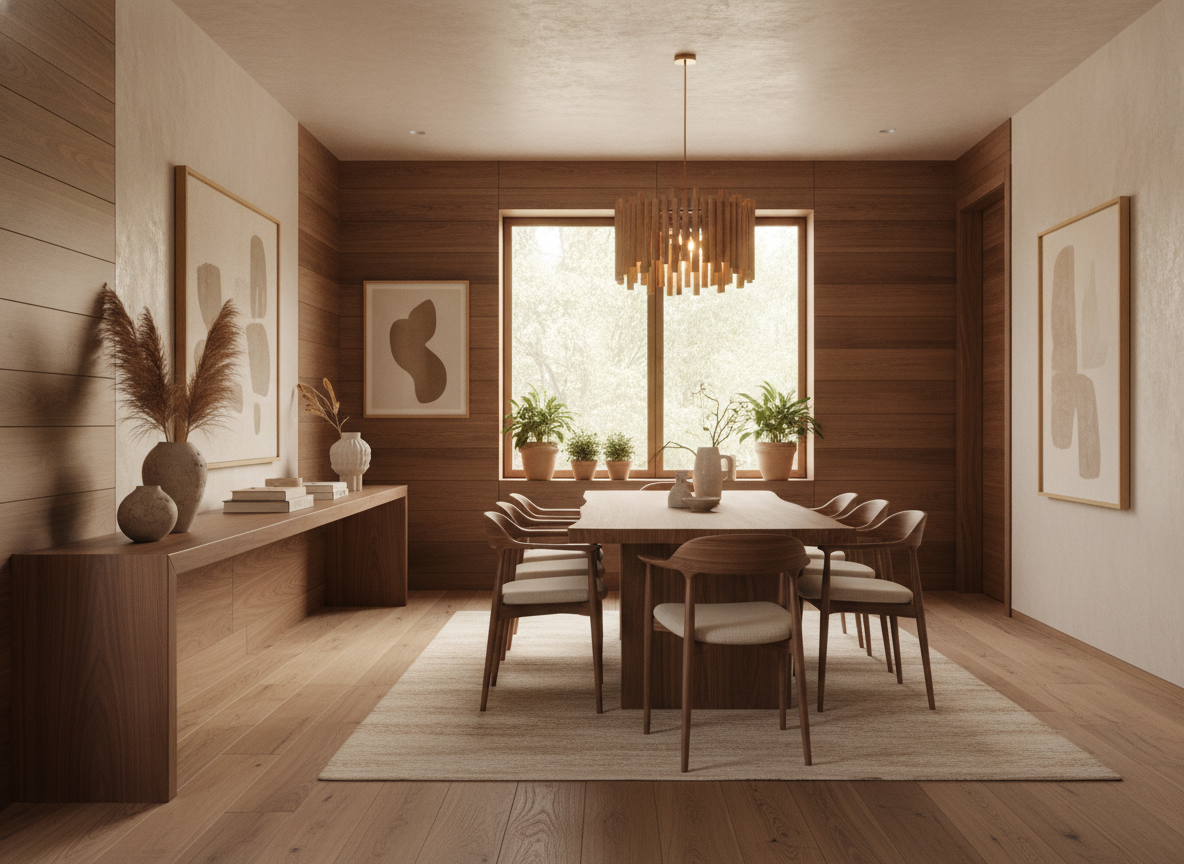 Walnotenhout verovert moderne interieurs met warme elegantie