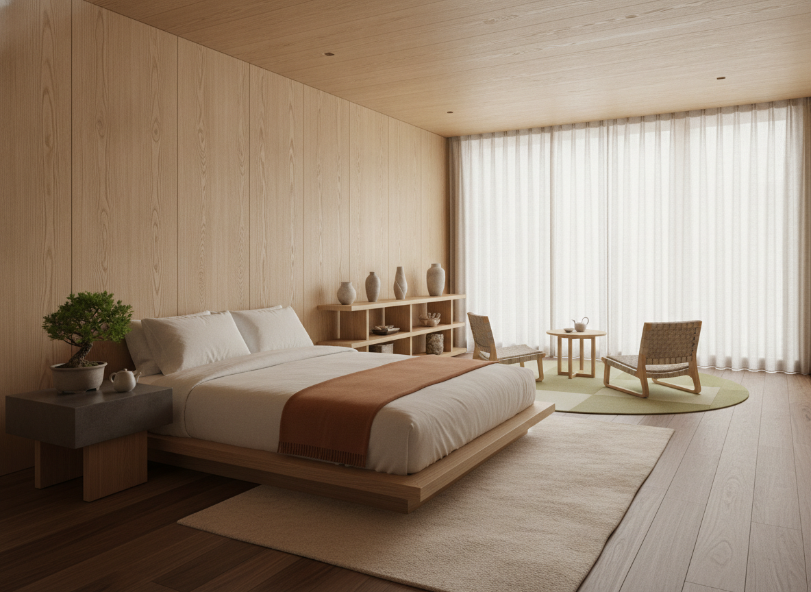 Zo combineer je warme houttinten met Japans minimalisme in huis