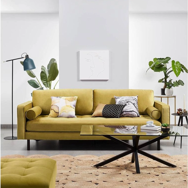 Argo Salontafel - 130 x 70 cm - Glas / Zwart van fonQ