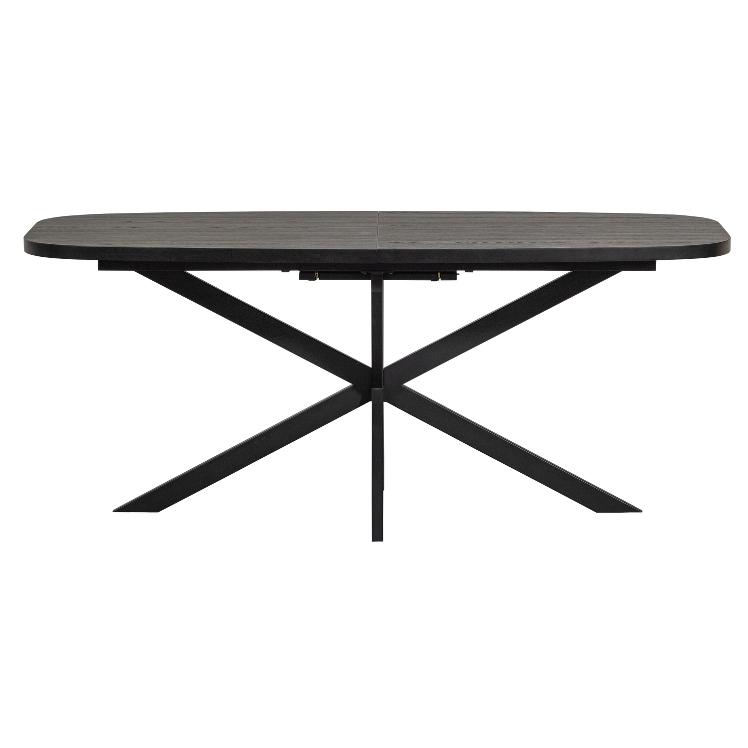 Arros Eettafel Uitschuifbaar - Zwart - 75x180|220x90 van fonQ