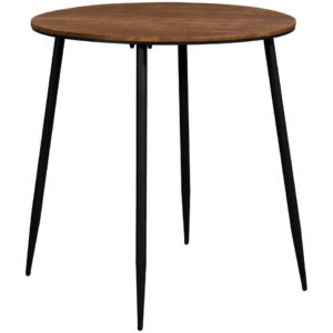 Bartafel Milo rond - zwart/naturel - 105xØ100 cm van Leen Bakker