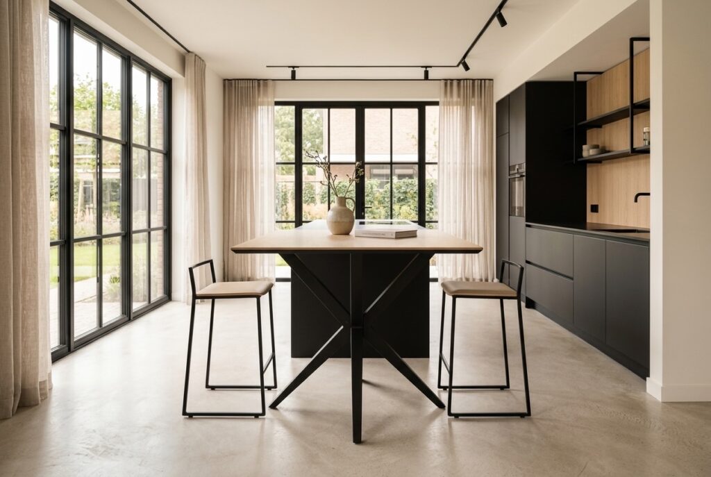 Bartafel Wexford Rechthoek in een modern interieur, keuken