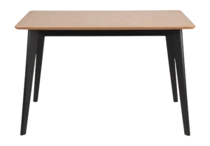 basic Crow Eettafel - 120 x 80 cm - Eiken / Zwart van fonQ