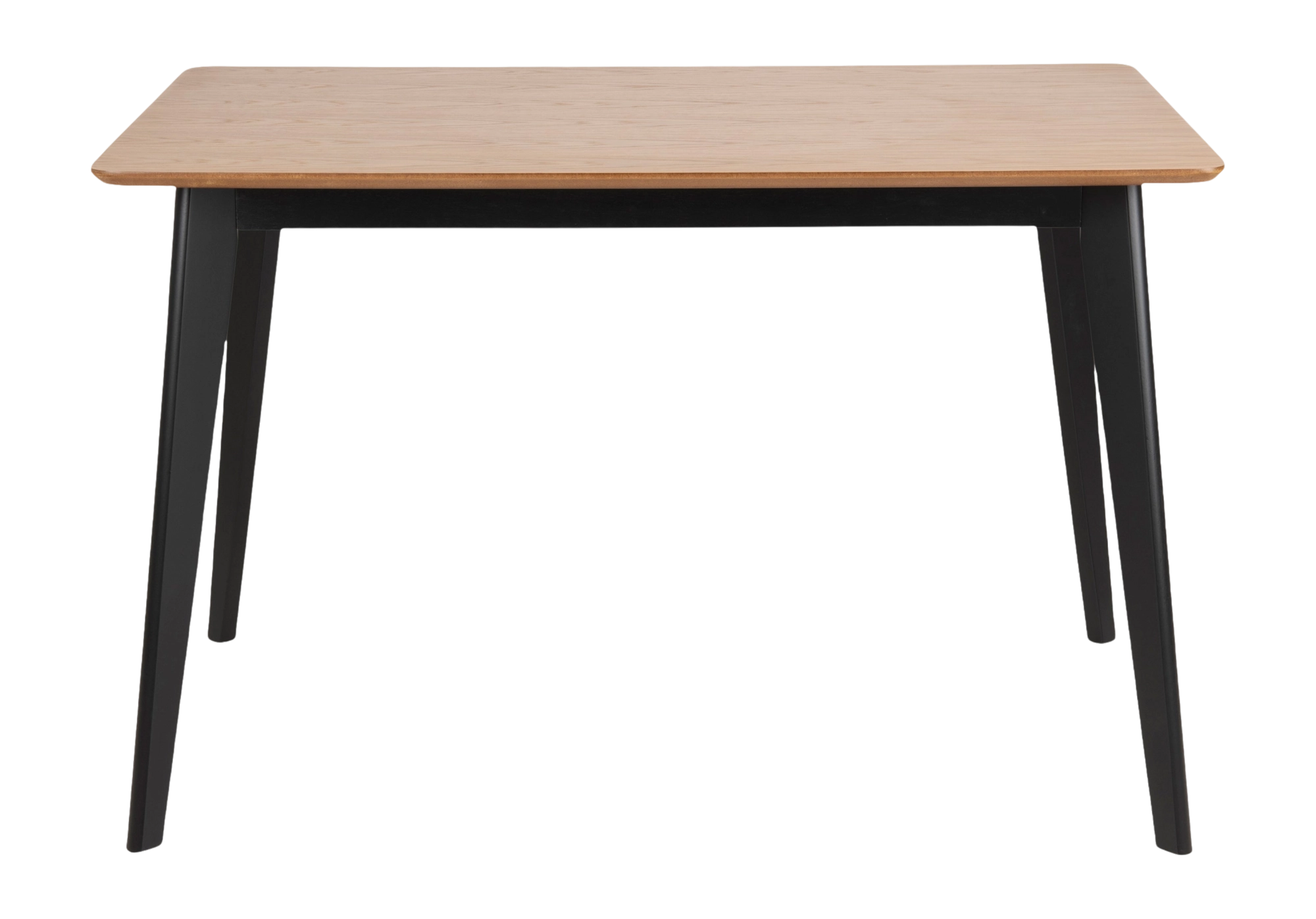 basic Crow Eettafel - 120 x 80 cm - Eiken / Zwart van fonQ