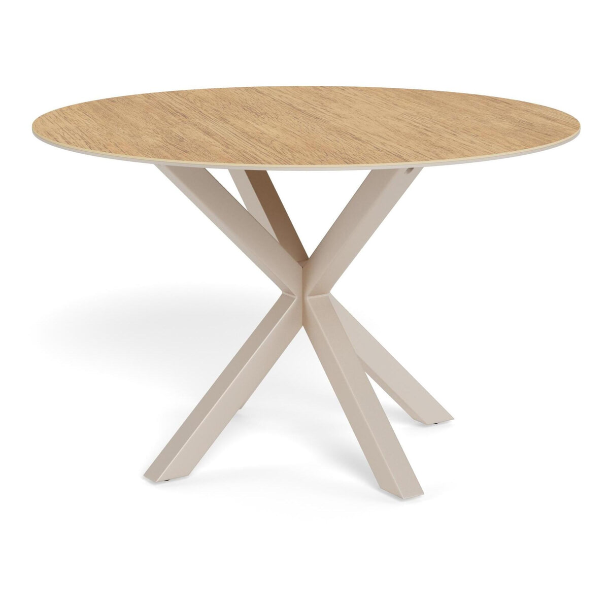 Bendt Ronde Eettafel 'Line' Keramiek met eikenlook, 119cm van Sohome