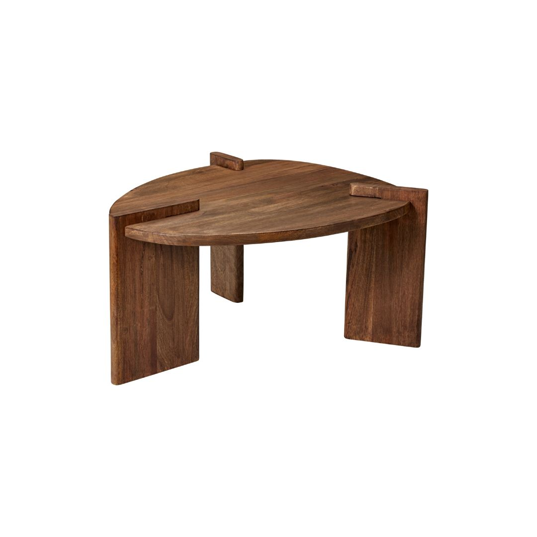 Bijzettafel mangohout bruin van Loods 5