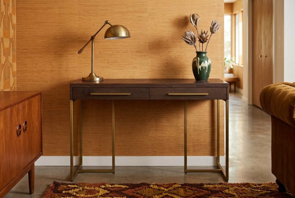 Class Sidetable in een retro interieur, hal