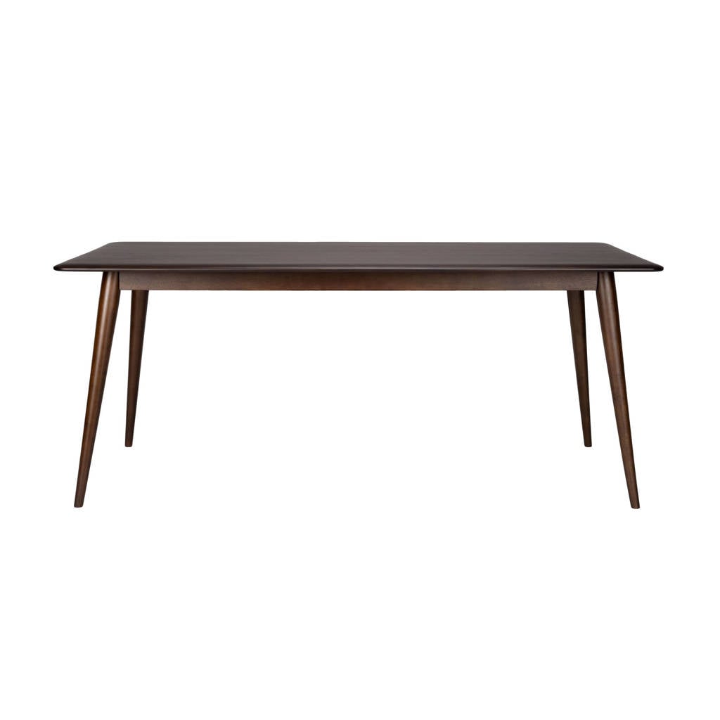 Dutchbone Elroy Eettafel 180x80 cm Hout Walnootkleur Bruin van Wehkamp