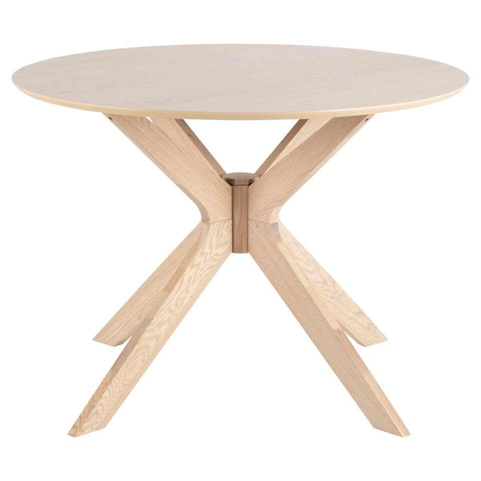 Eetkamertafel Novel - eikenkleur - 75xØ105 cm van Leen Bakker