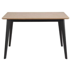 Eetkamertafel Roxy - eiken/zwart - 76x120x80 cm van Leen Bakker