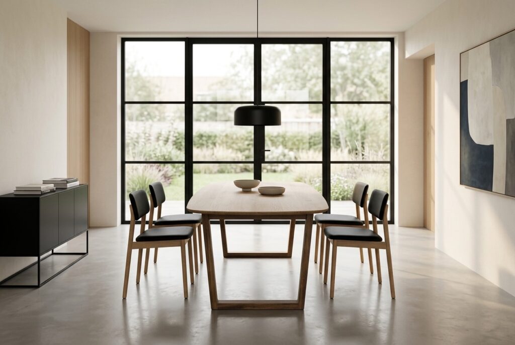 Eettafel Canzo 270×100 cm Malta in een modern interieur, eetkamer