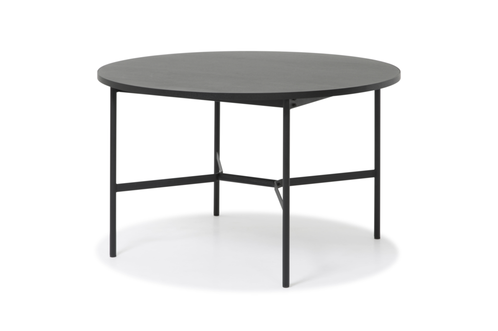 Eettafel Cleo zwart Ø120 cm van Loods 5