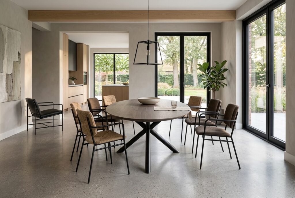 Eettafel Gs 1302 in een modern interieur, eetkamer