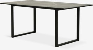 Eettafel MOSELUND 90x180 keramiek zwart van JYSK