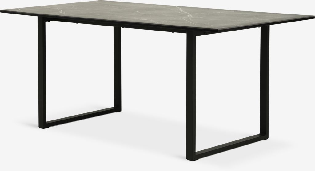 Eettafel MOSELUND 90x180 keramiek zwart van JYSK