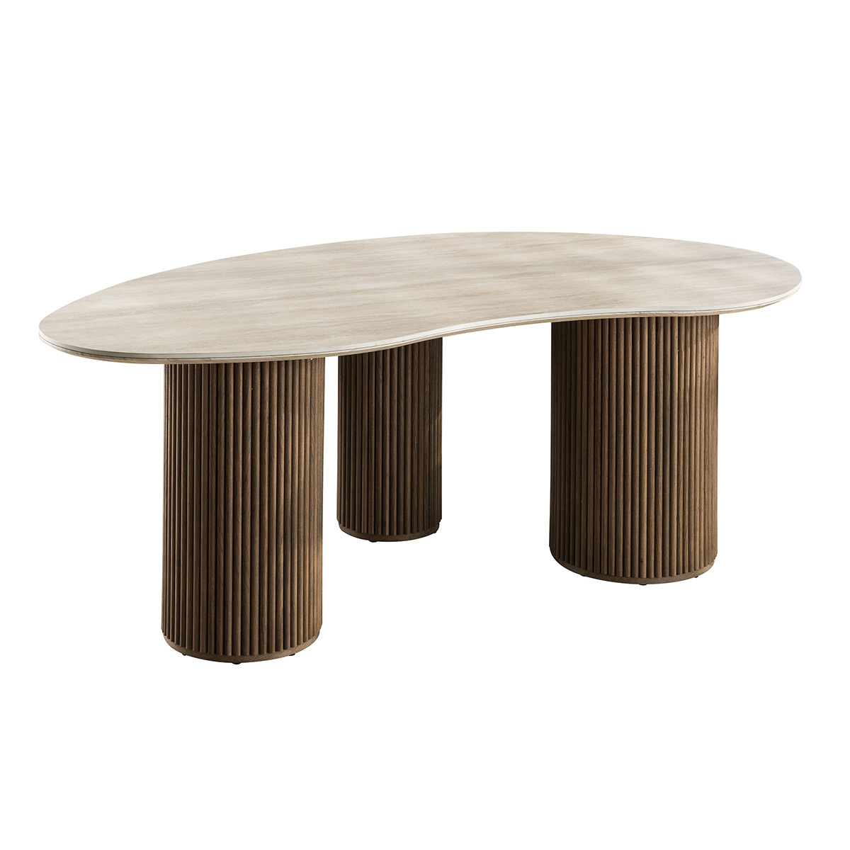 Eettafel Organisch Limestone van Loods 5