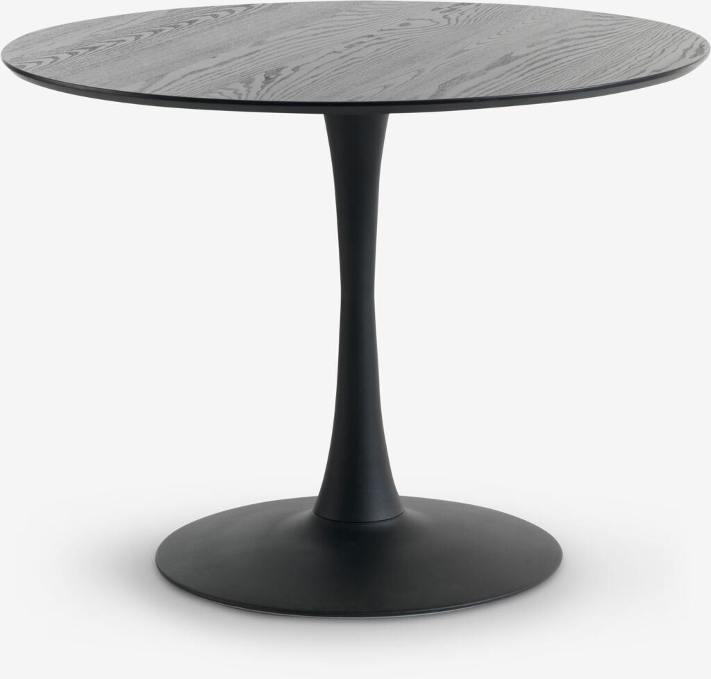 Eettafel RINGSTED Ø100 zwart essen fineer van JYSK
