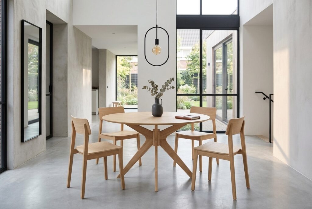 Eettafel Sanoa in een modern interieur, eetkamer