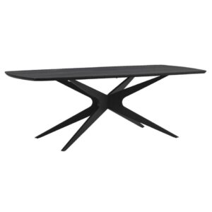 Eettafel Suzanne - zwart - 220x100 cm van Leen Bakker
