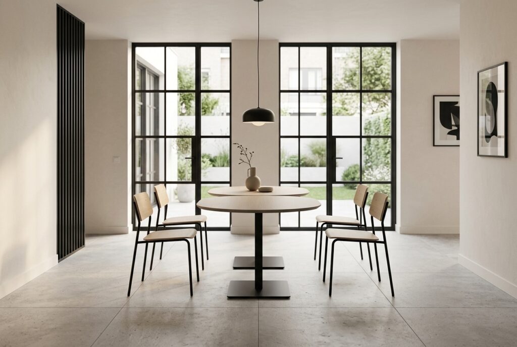 Eettafel Tavolo Bistro in een modern interieur, eetkamer