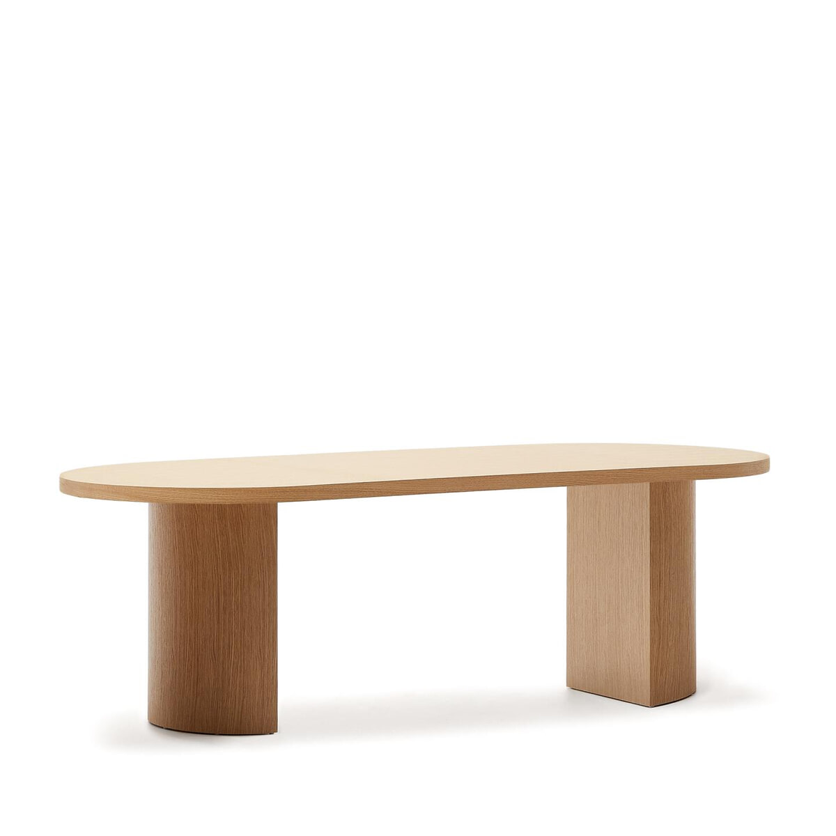 Kave Home Ovale Eettafel 'Nealy' Eikenfineer, 240 x 100cm van Sohome