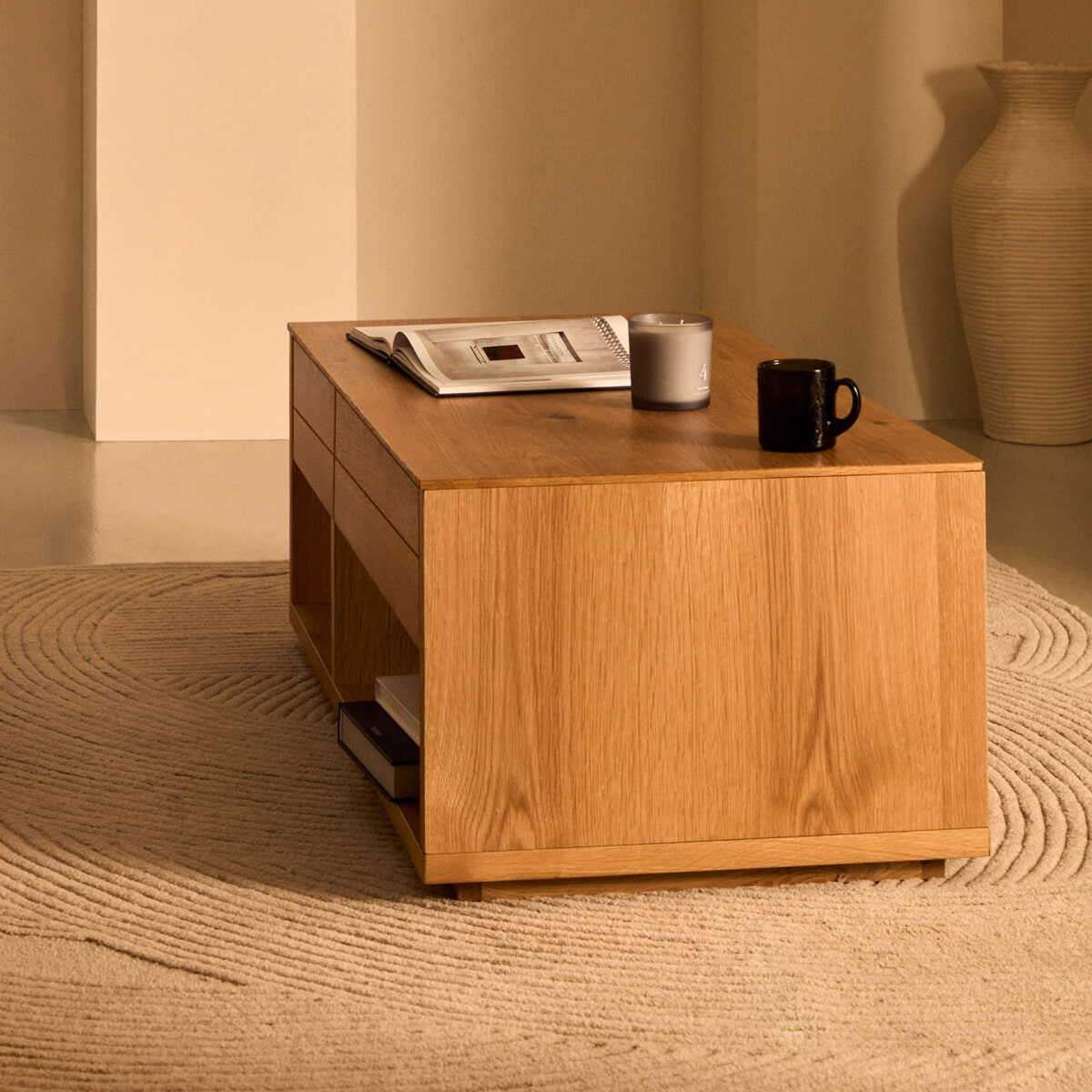 Kave Home Salontafel 'Alguema' Eiken, 140 x 60cm van Sohome