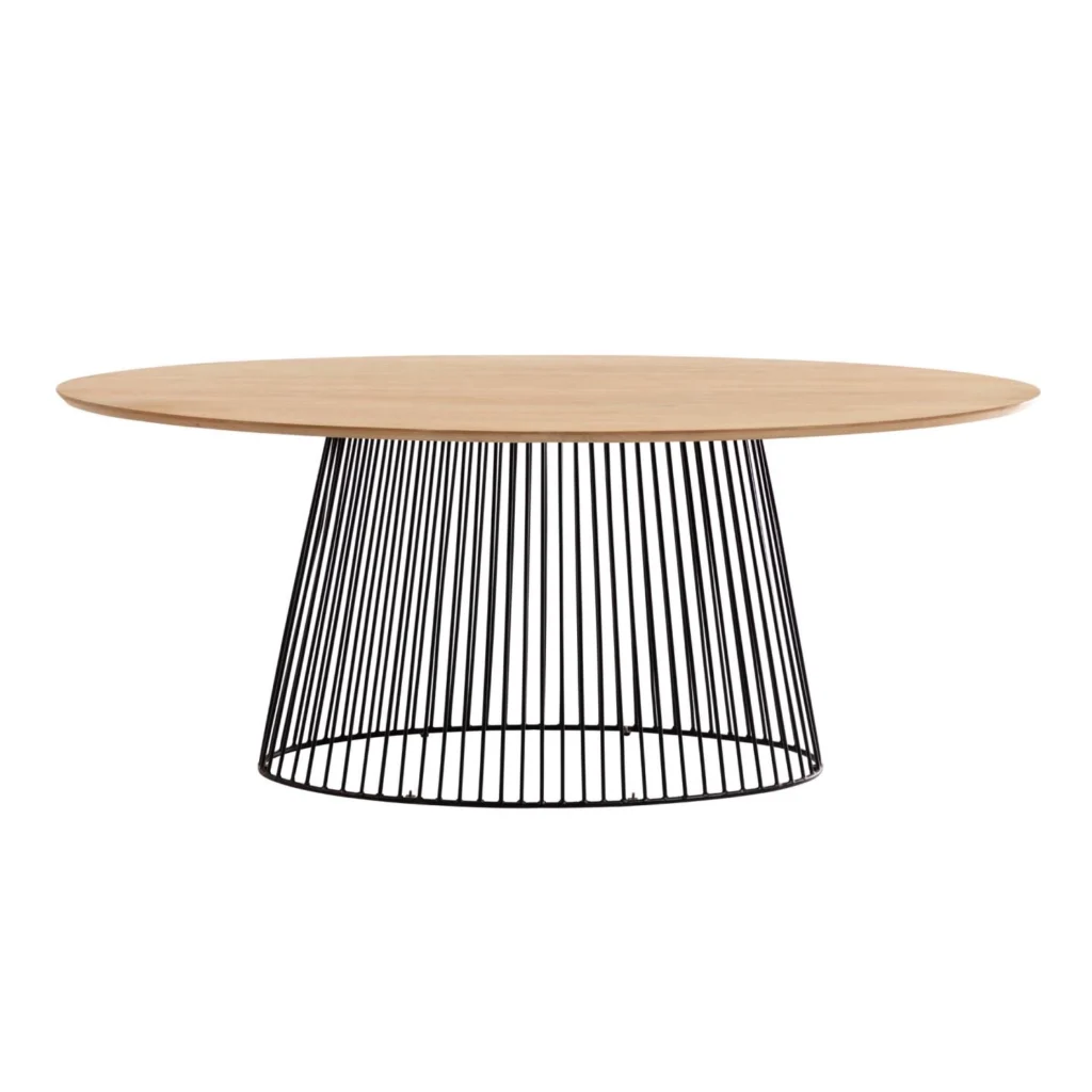 Leska ovale eettafel 200 x 110 cm van fonQ