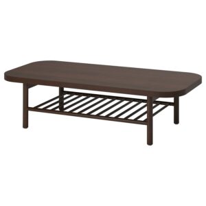 LISTERBY Salontafel - donkerbruin beukenfineer 140x60 cm van IKEA