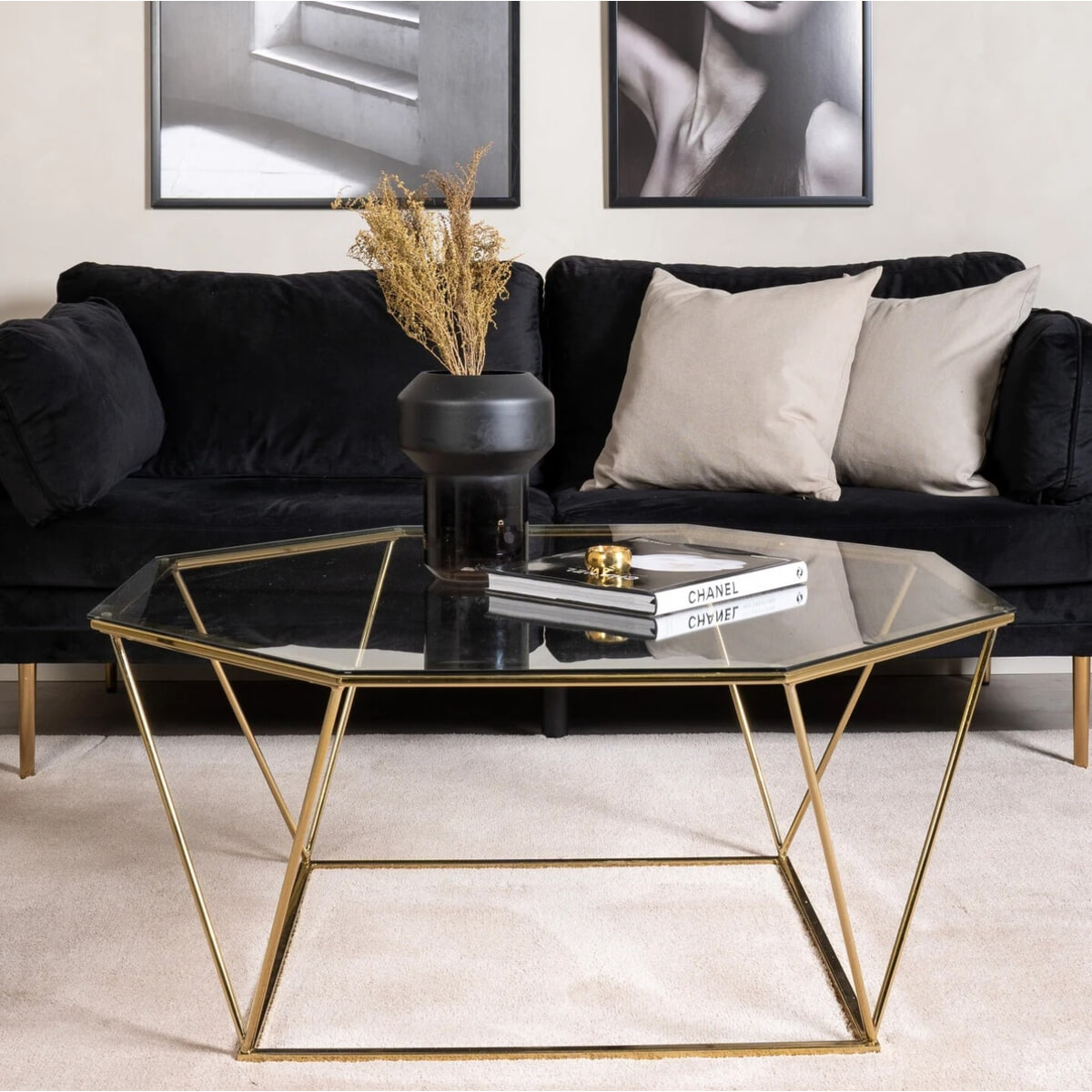 Nohr Salontafel 'Torrian' Glas, 100 x 100cm van Sohome