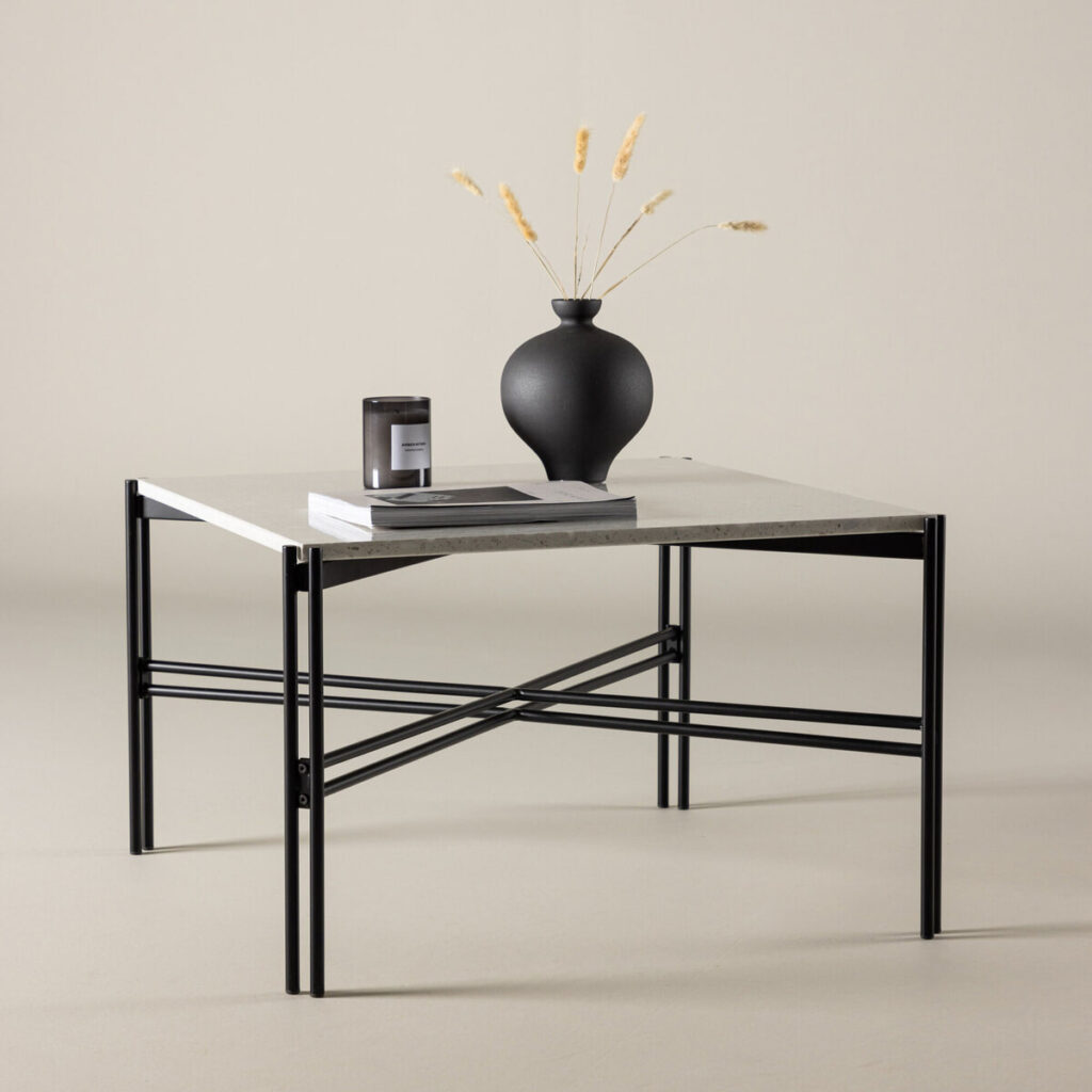 Nohr Salontafel 'Yasemin' Terrazzo, 75 x 75cm van Sohome
