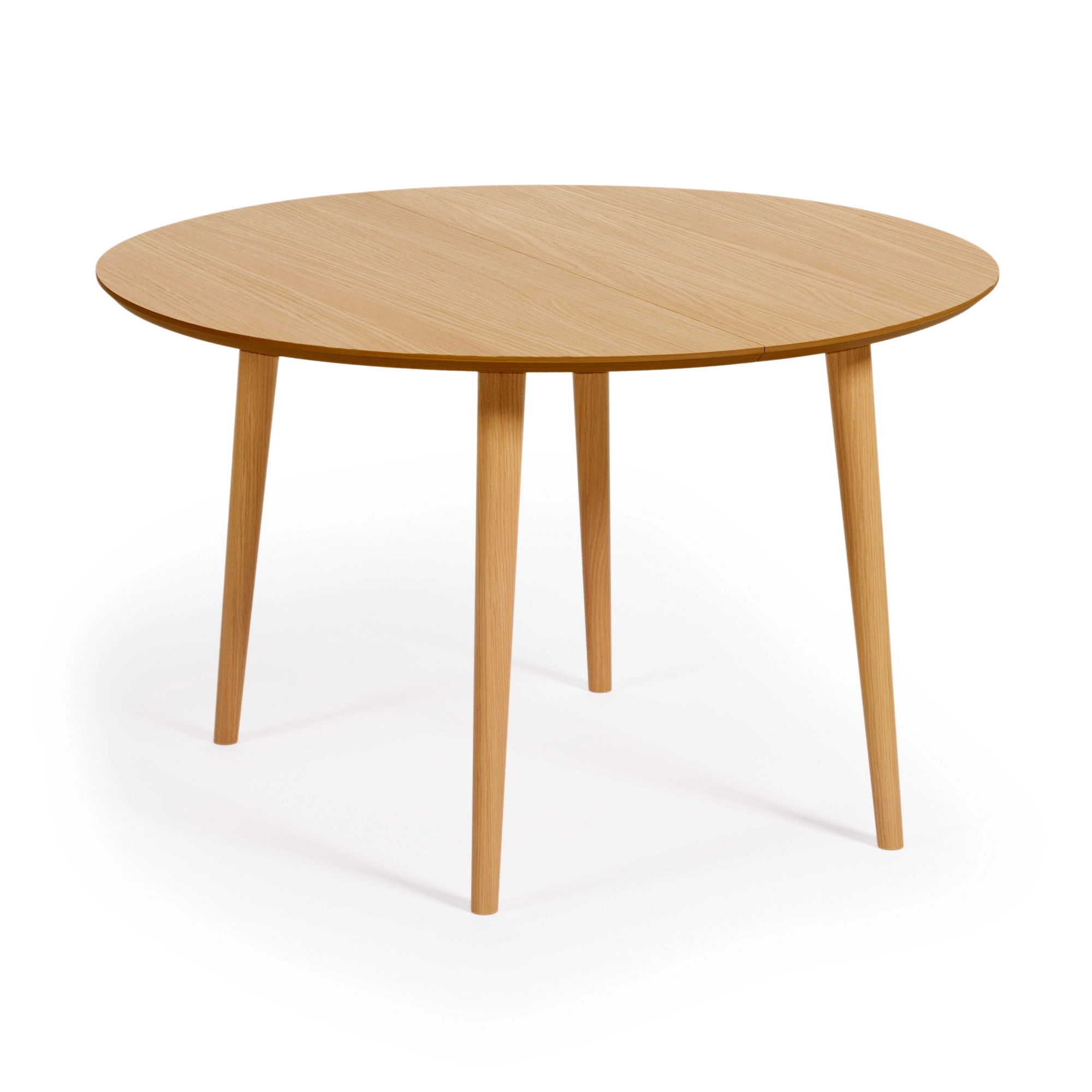 Oqui Eettafel Uitschuifbaar Rond - 120|200 x 120 cm - Eiken van fonQ