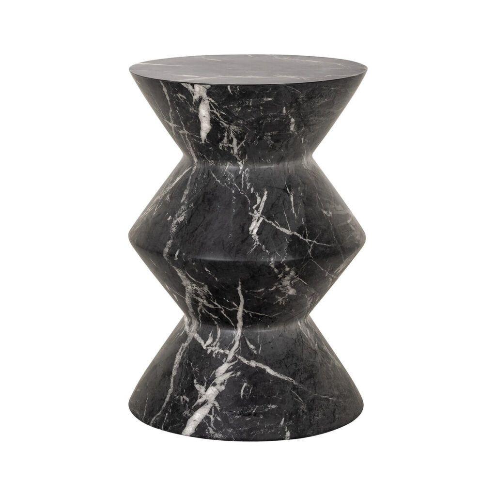 Richmond Ronde Bijzettafel 'Bosco' Faux marmer, 40cm van Sohome