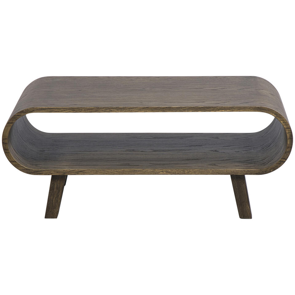 Salontafel Matteo - walnoot - 37x90x55 cm van Leen Bakker