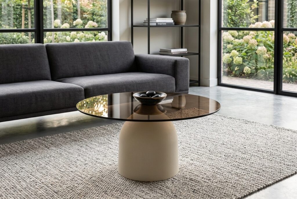 Salontafel Niva in een modern interieur, woonkamer