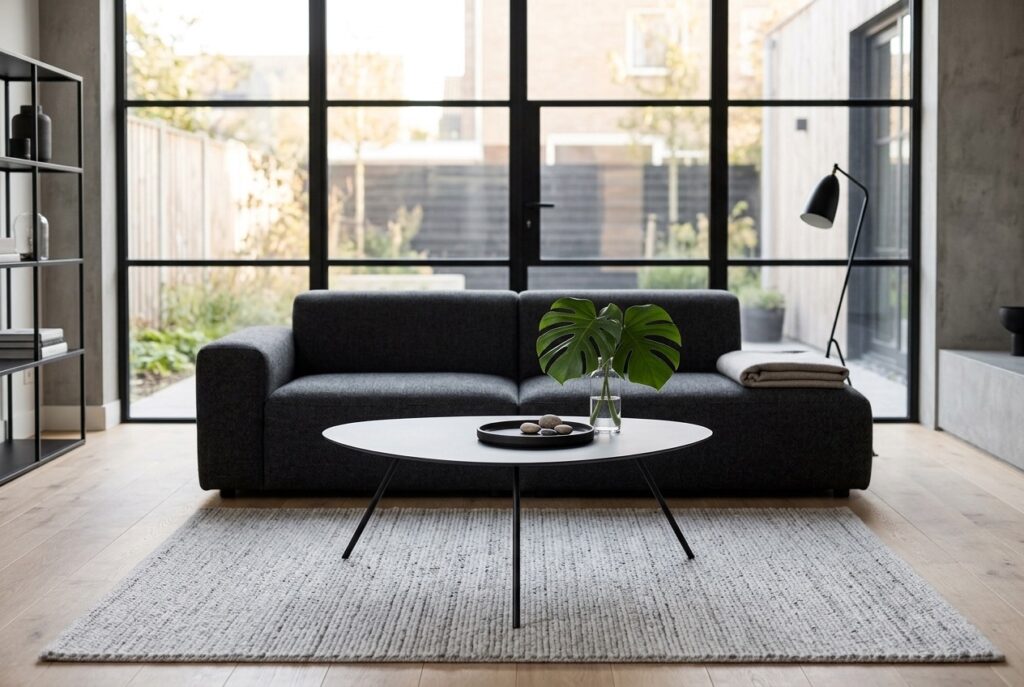 Salontafel Olivia in een modern interieur, woonkamer