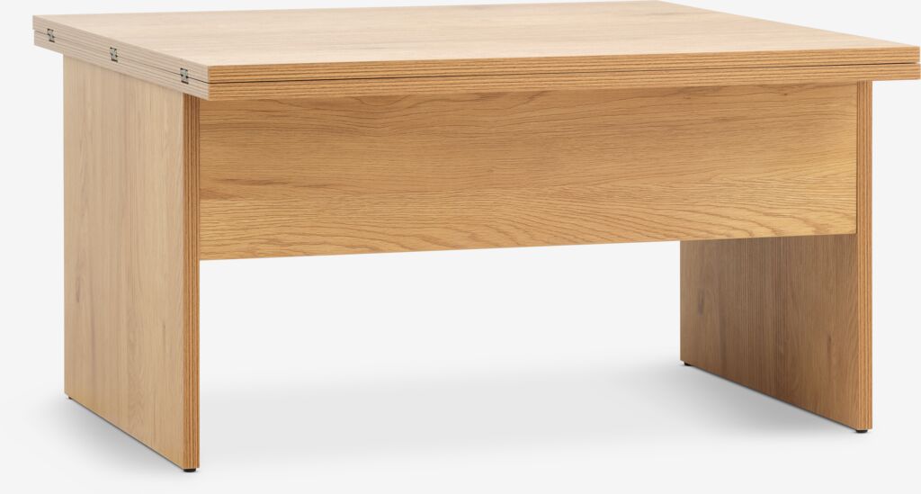 Salontafel VARDE L80/160 uitklapbaar warm eiken kleur van JYSK