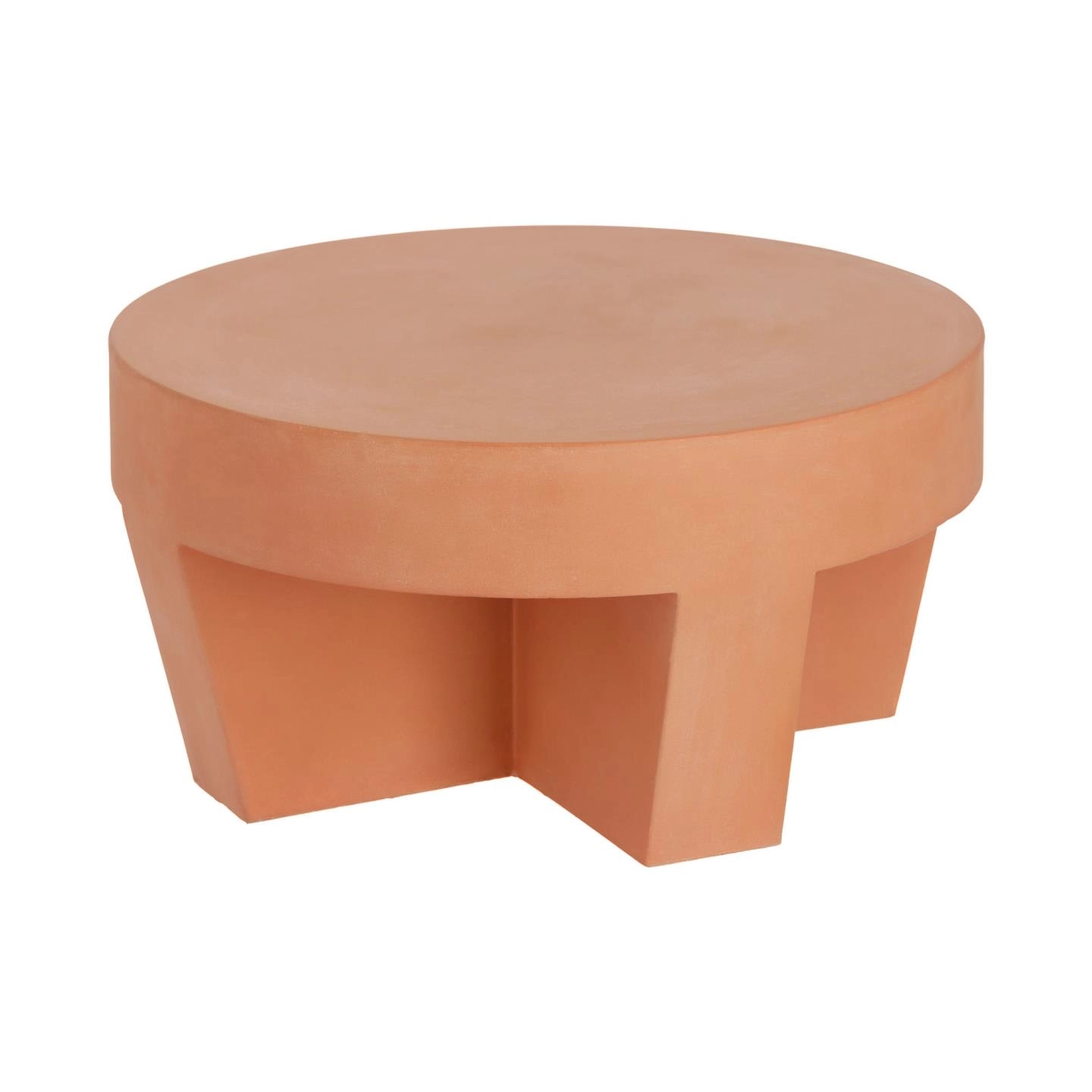 Vilena koffietafel terracotta Ø 60 cm van fonQ