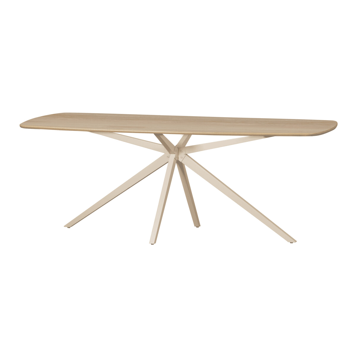 WOOOD Deens Ovale Eettafel 'Tablo' Eikenhout, 220 x 100cm van Sohome